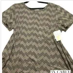 NWT New Lularoe Carly Jacquard Swing Dress 3X plus
